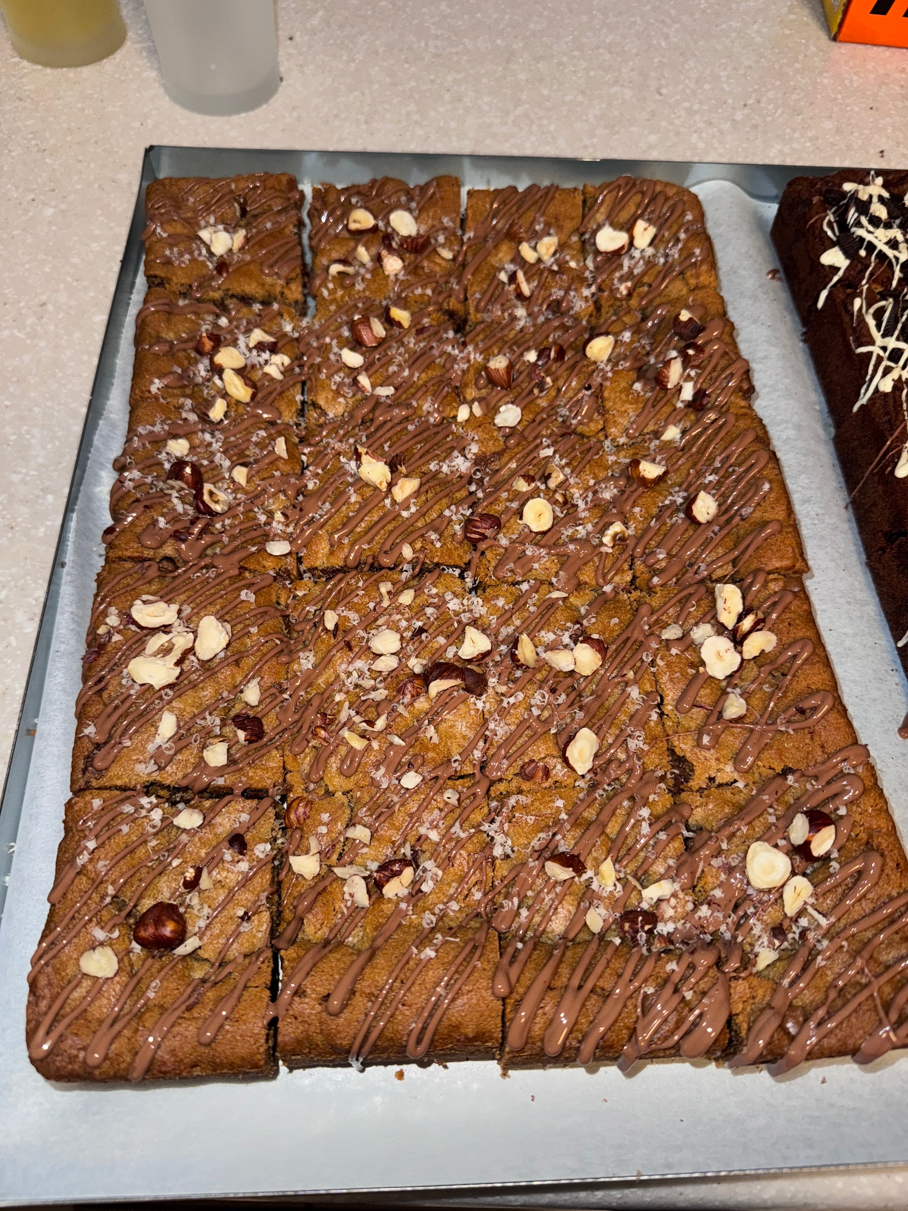 Stuffed Nutella Blondie